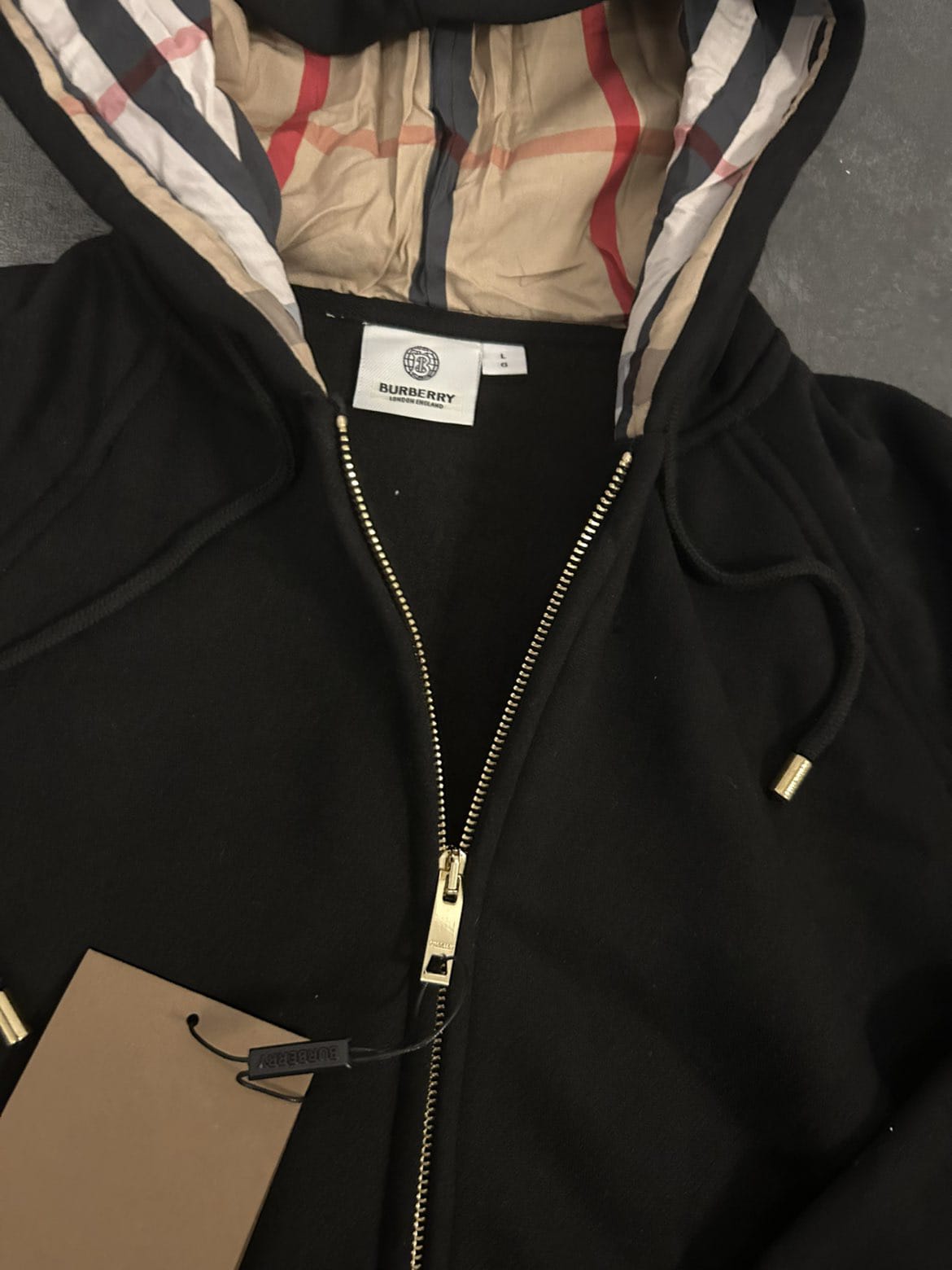 Burberry zip-up hoodie