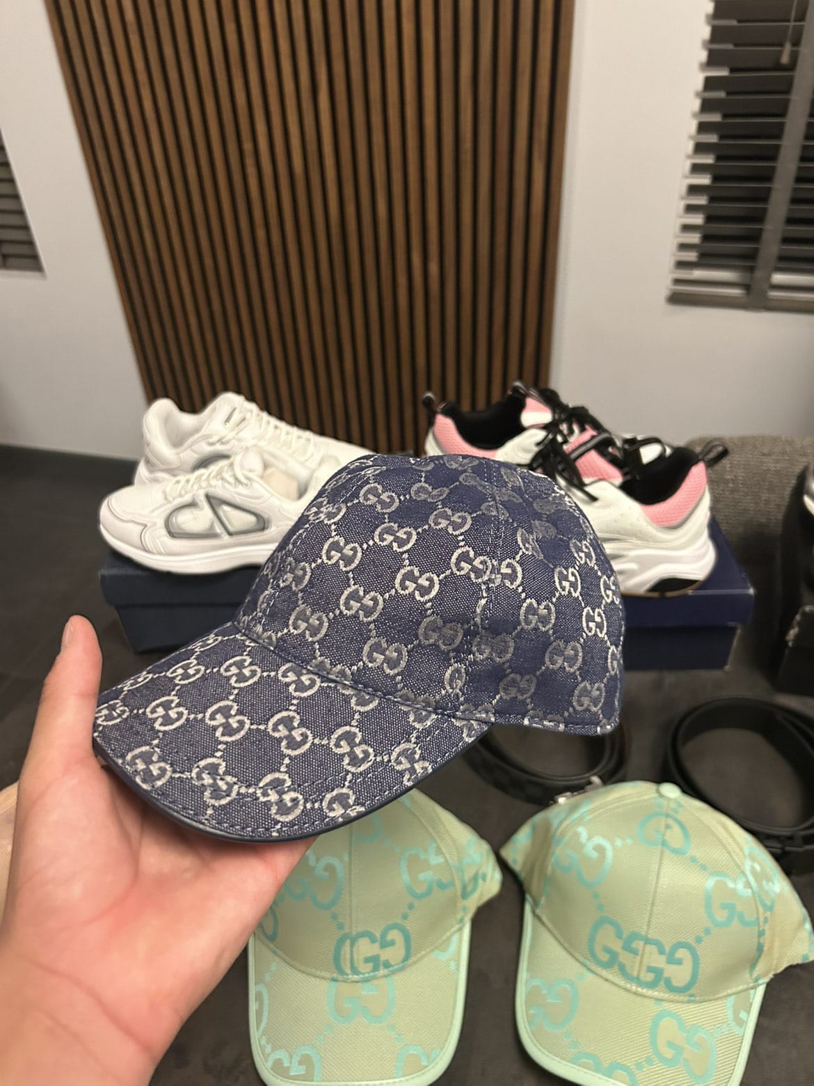 Donkerblauw Gucci pet