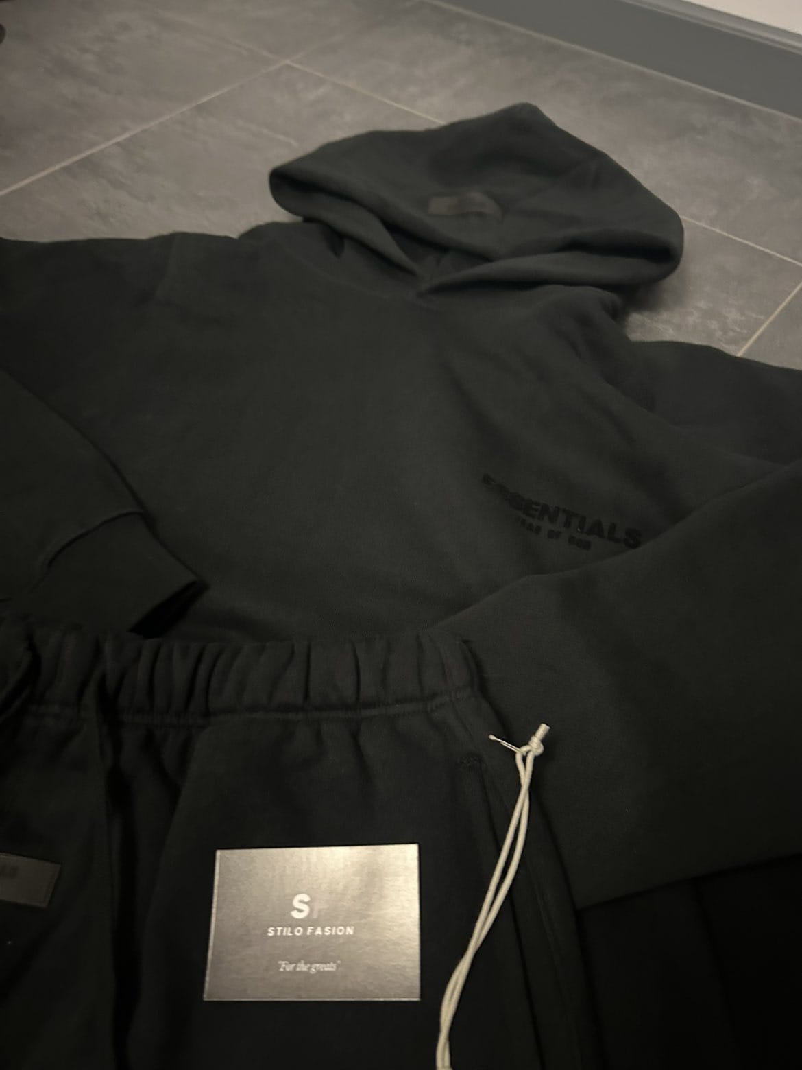 Essentials Tracksuits Grijs en zwart