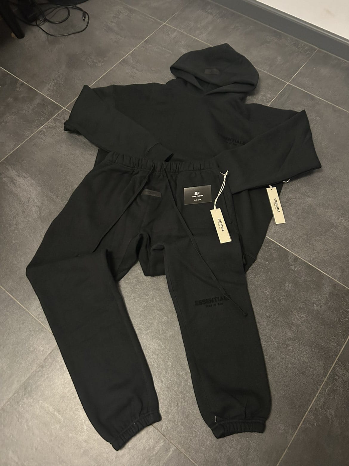 Essentials Tracksuits Grijs en zwart