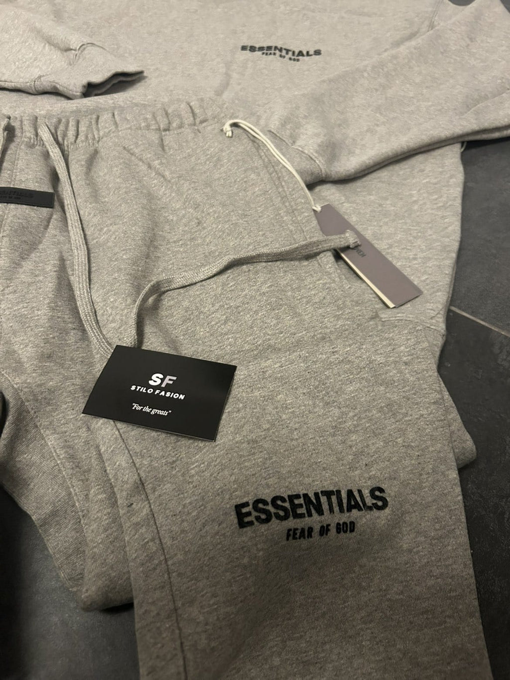 Essentials Tracksuits Grijs en zwart